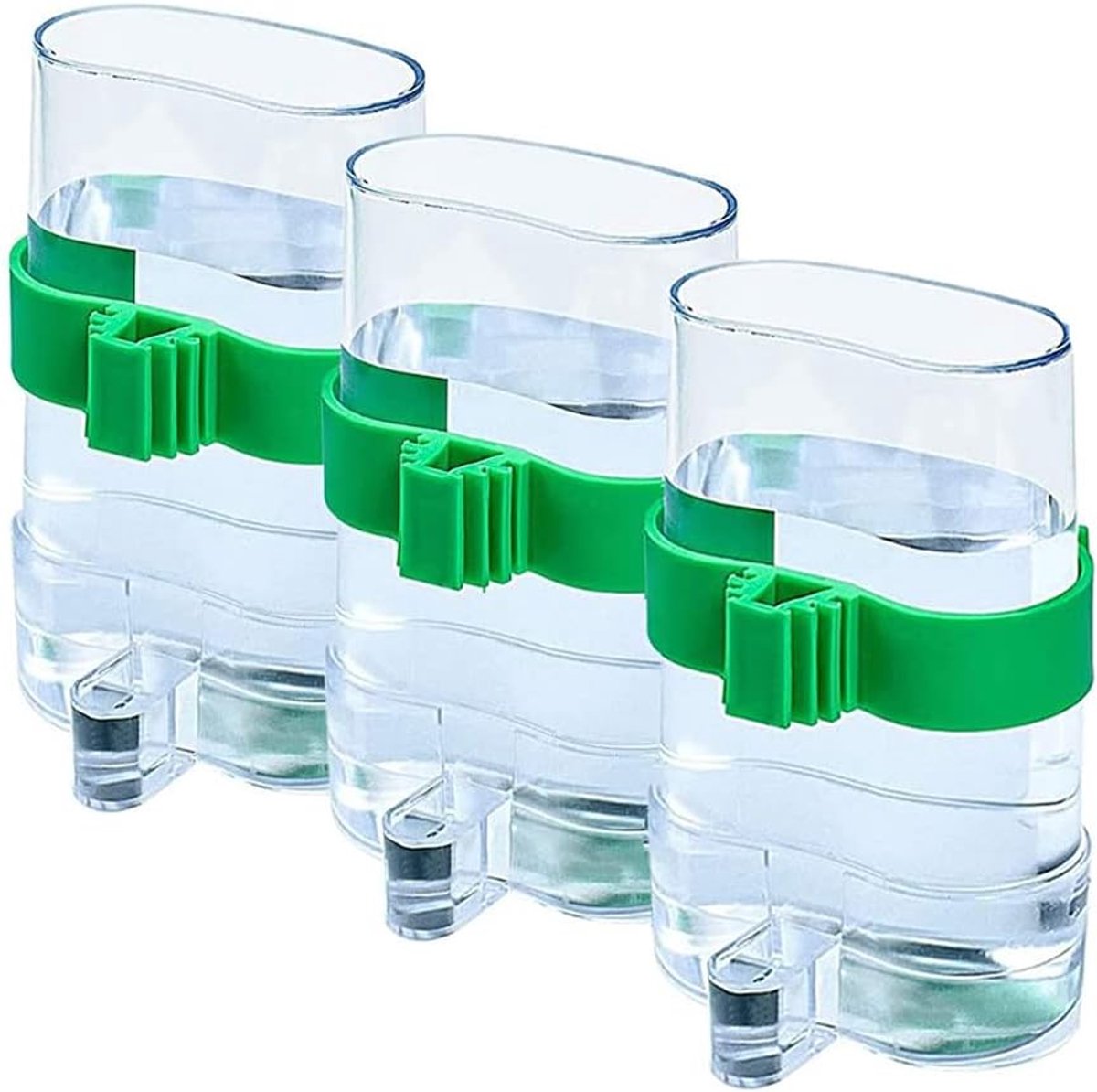 3 stuks voederdispensers voor vogels, automatische waterdispenser, voor vogels en vogels, automatische waterdispenser - ShopVlot