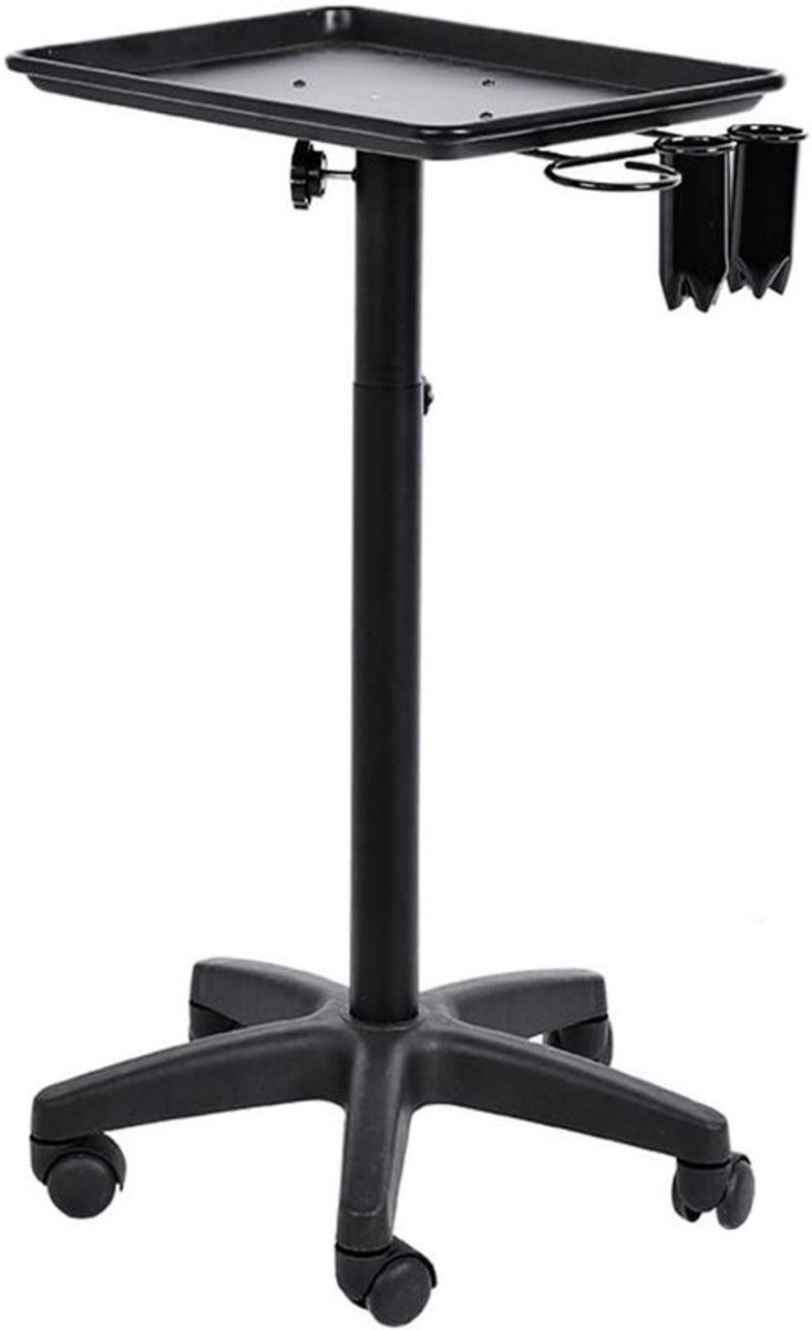 Verstelbare aluminium instrumentenwagen voor salons, multifunctioneel, 45 x 33 x 65 cm