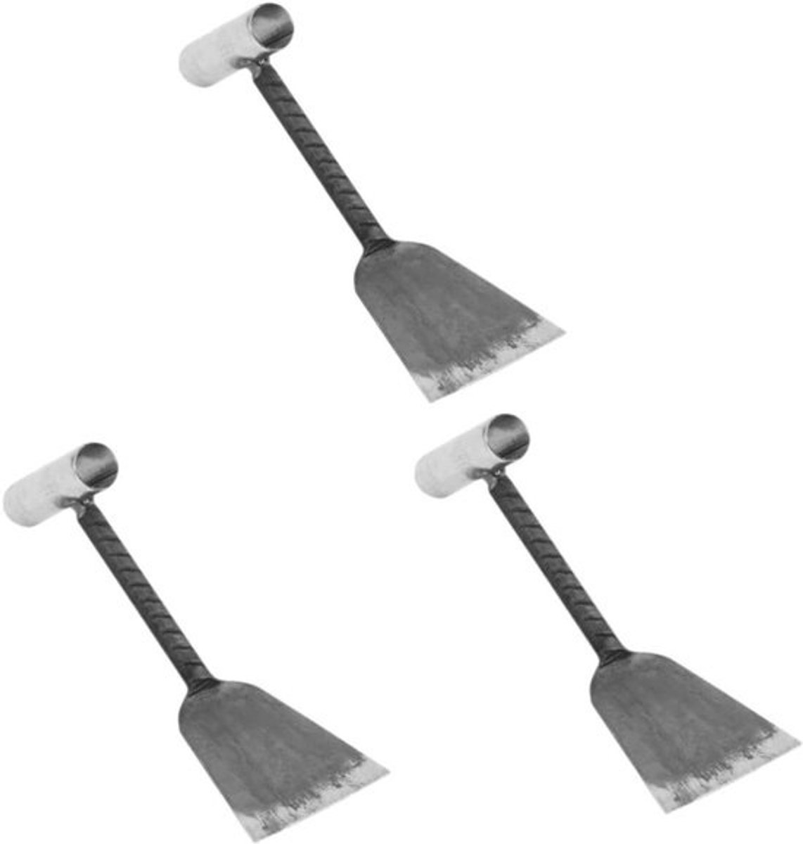 Kleine schoppen - Tuingereedschap - Voor het verplaatsen van grond - Minihandvatontwerp - 3 stuks - Zoals afgebeeld