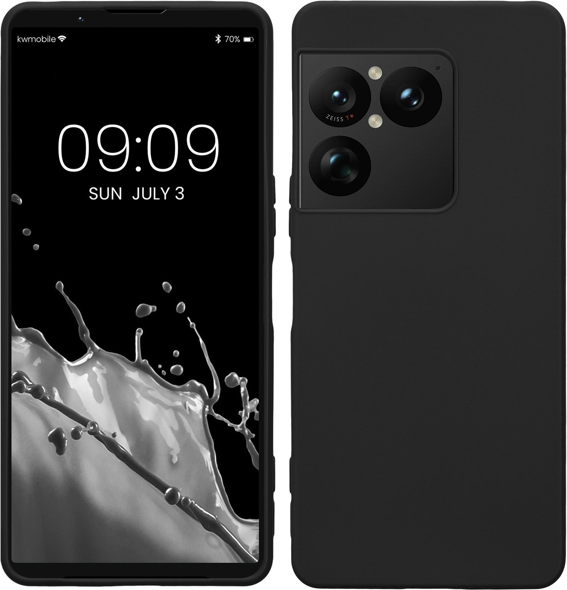 kwmobile telefoonhoesje geschikt voor Sony Xperia 1 VIII - Hoesje voor smartphone - Back cover in zwart
