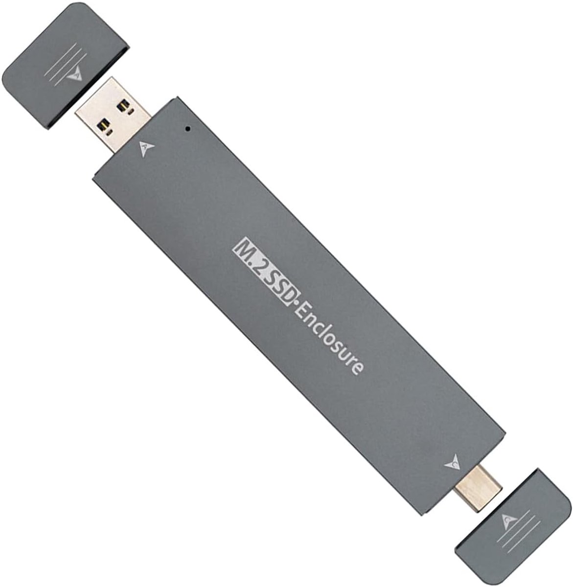 CY NGFF 10Gbps Combo Type-C USB3.0 naar M-Key NVMe M.2 NGFF SATA SSD PCBA Behuizing 2280/2242/2230mm Adapter RTL9210B - ShopVlot