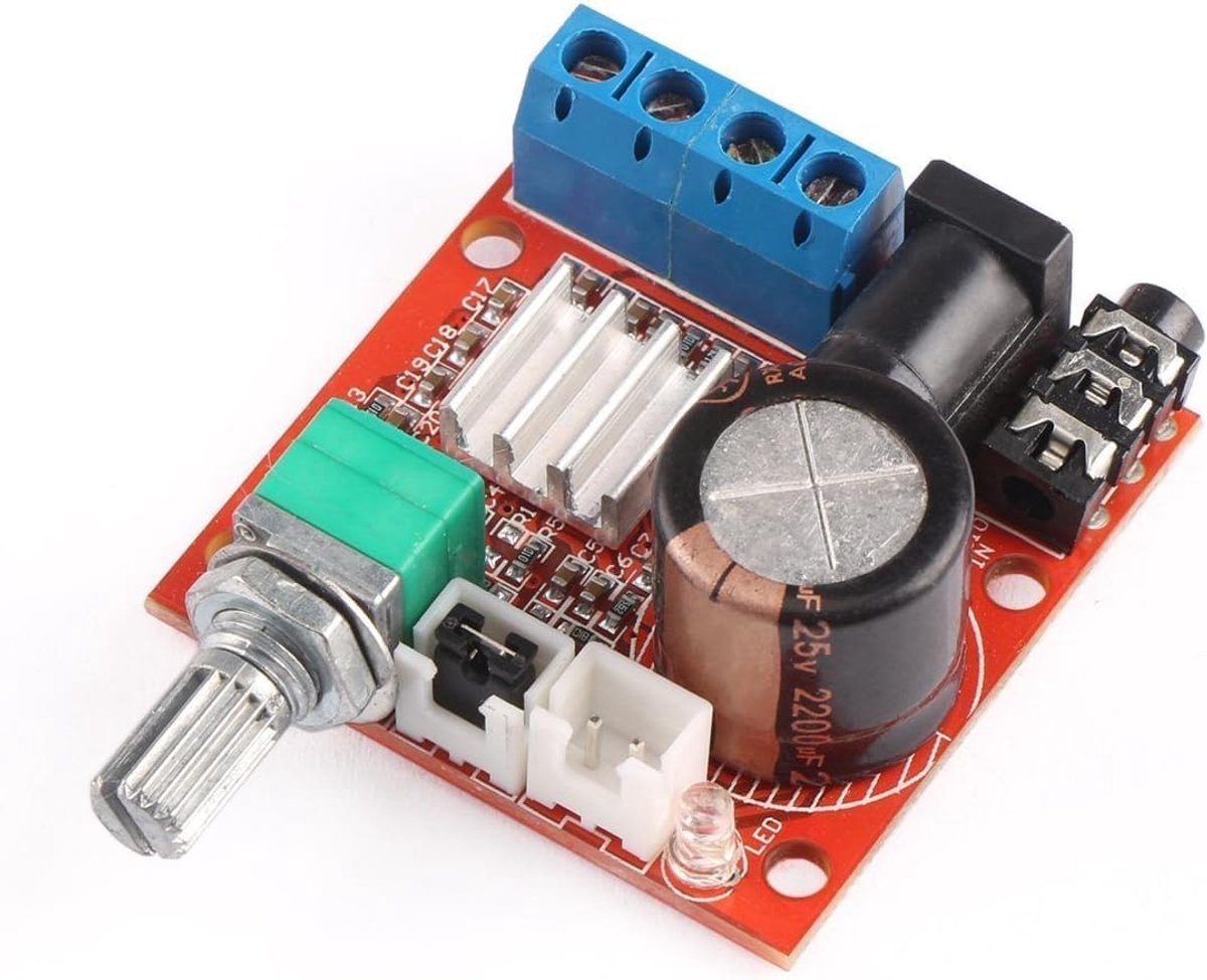 Mini 2.0 Hi-fi Elektronische Stereo Audio Gemonteerde Versterker Draagbare AMP 10W+10W 2 Kanaals Klasse-D DC 12 V - ShopVlot