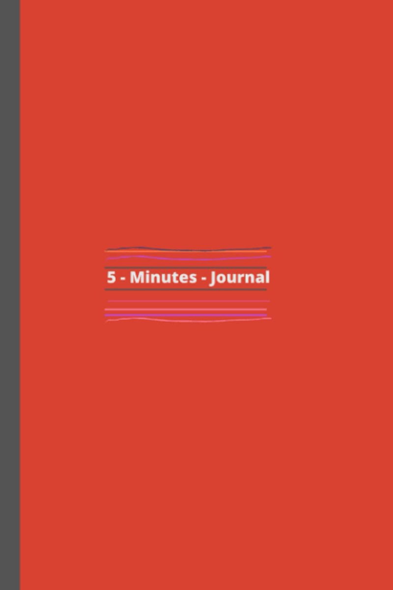 5-Minutes-Journal: 5 minutes every day for your gratitude, mindfulness and affirmations, 6 x 9 inch, 121 pages - ShopVlot