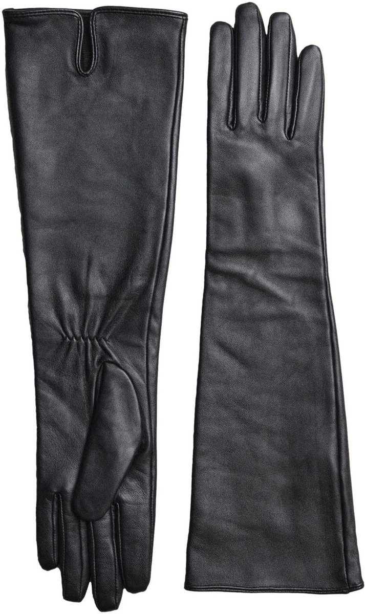 Next - Dames - N.Premium lange leren handschoenen - Zwart