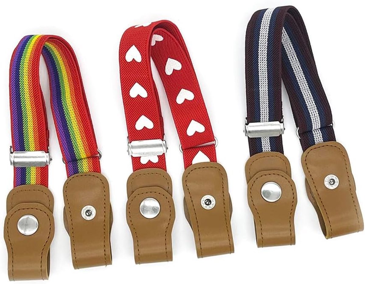 3 Pieces Kids Straps Adjustable Elastic Suspender Stretch Belt for Boys and Girls - ShopVlot