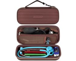 Stethoscoopetui voor 3M Littmann Classic III/voor MDF-instrumenten/voor paramed/voor FriCARE monitoring stethoscopen, extra ruimte voor artskai en ver