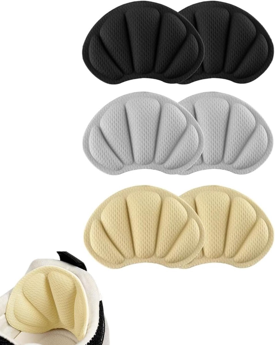 Heel Pads, Anti-Blister Heel Pads, Self-Adhesive Foot Care for Shoes, Prevents Friction and Slipping of the Heels, 6 - ShopVlot