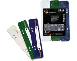 SIGNZ Pack of 75 Plastic (PP), 25 x 3 colours, recyclable plastic (PP), CO2-neutral, made in Germany (75 pieces, dark - ShopVlot