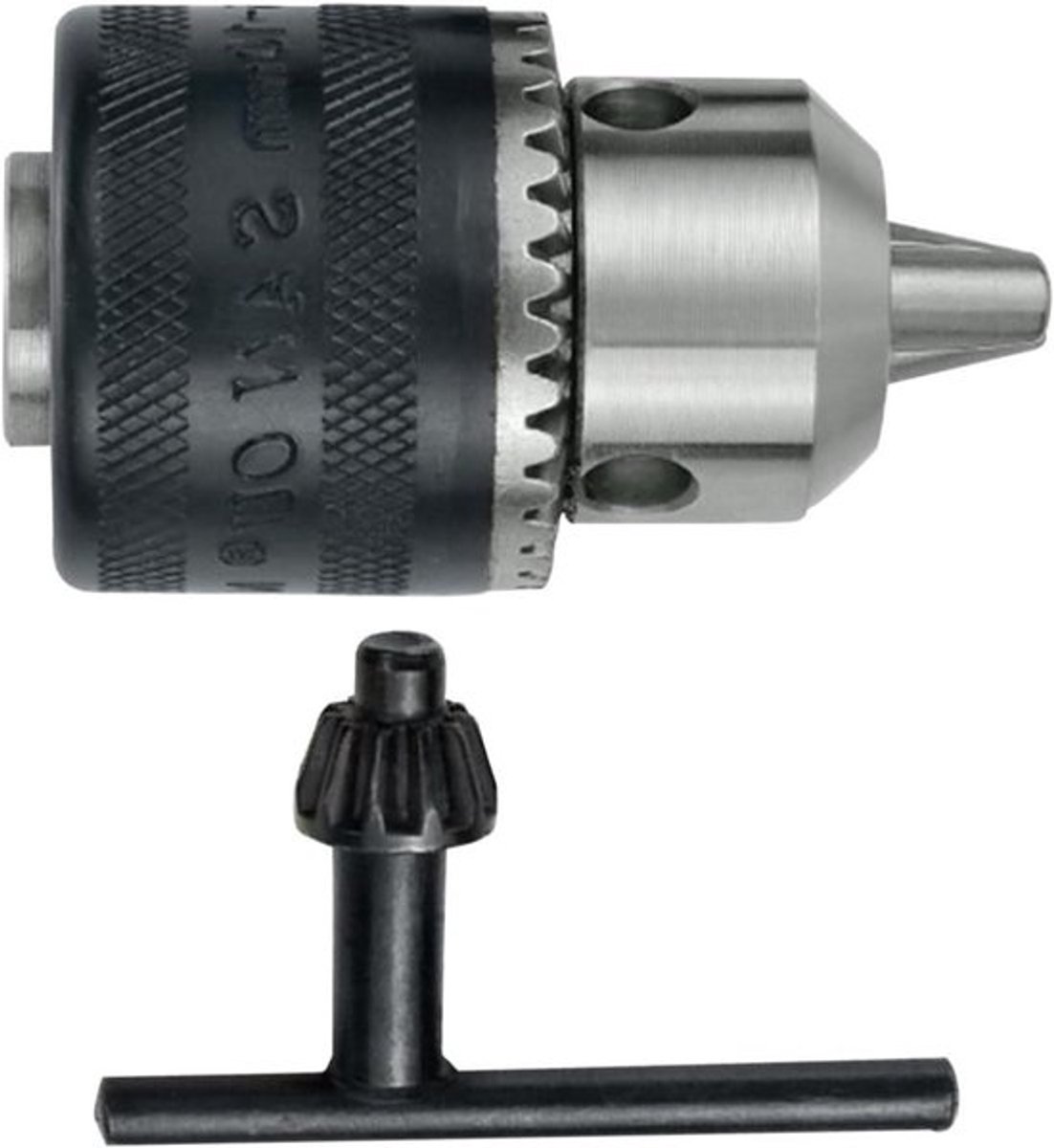 Conversiekop voor boorkop - Booradapter - Voor gebruik met haakse slijper - Ontwerp van koolstofstaal - 10 mm klembereik - Grijs