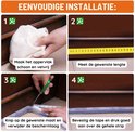 Stap 1: Maak het oppervlak schoon en vetvrij. Stap 2: Meet de gewenste lengte. Stap 3: Knip op de gewenste maat en verwijder de beschermlaag. Stap 4: Bevestig de tape en druk goed aan.