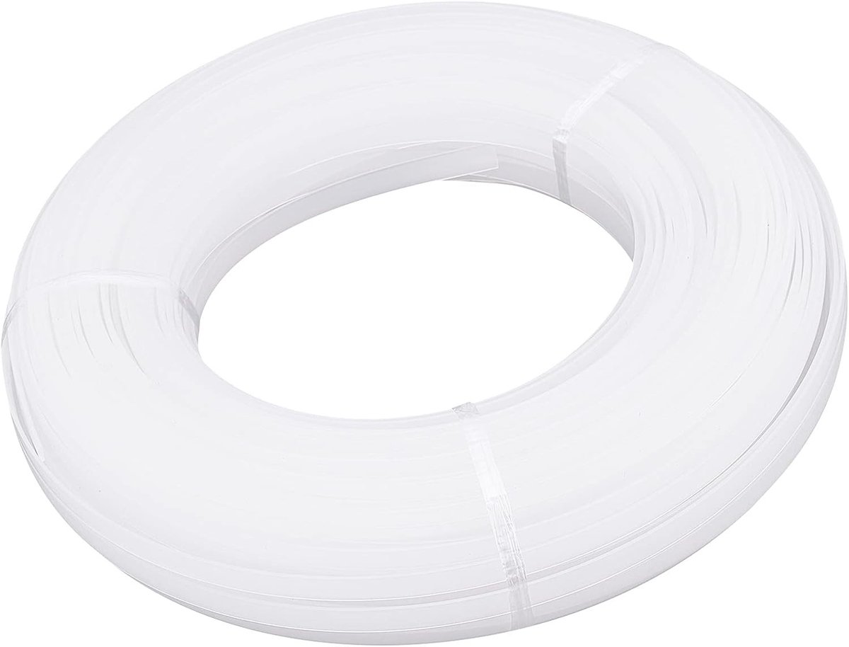 55m Polyester Boning voor Naaien, 10mm Witte Plastic Stevigheid voor Bruidsjurken, Korsetten en Lingerie Accessoires