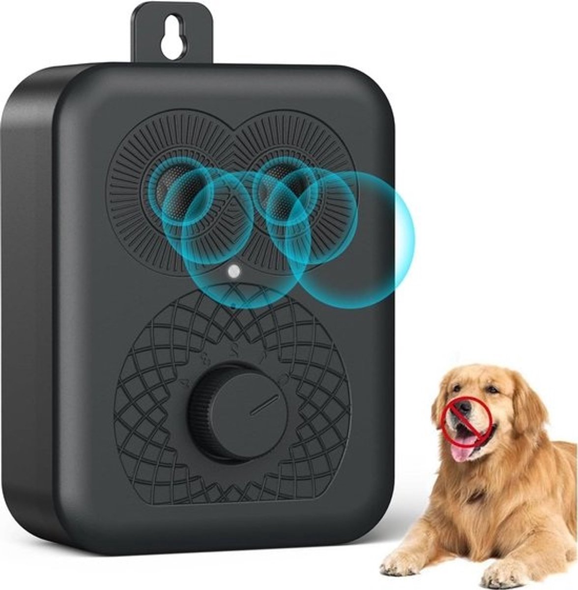 Ultrasoon anti-blafapparaat - blafstopper voor honden - blafferafschrikmiddel - voor kleine en grote honden