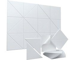 Vieshful Acoustic Wall Panels, Protective Film Remove and Stick Soundproofing Panels, 12 x 12 Inch High Density Felt - ShopVlot