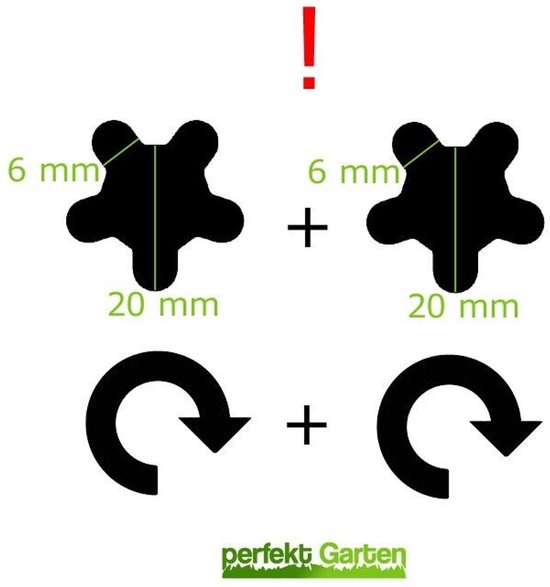2 grasmaaiermessen van 53,5 cm voor Craftsman met een maaibreedte van 107 cm / 42" / 531307224 138971 138498 — afbeelding 4