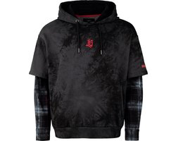 Rock Rebel by EMP multicolor hoodie met tie-dye-wassing en print - Dames - M