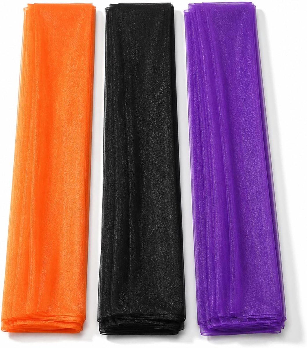 3 stuks tafeldecoratie Halloween, tafelloper, glitter, voor feest
