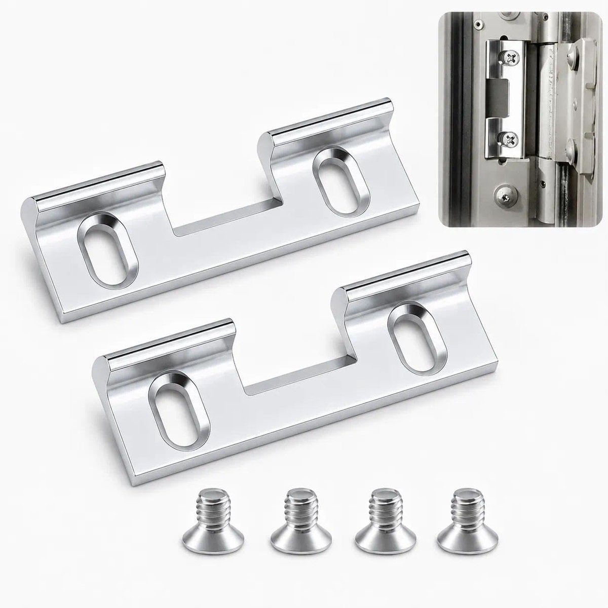 2 vervangstukken type 115 voor sluitplaten, 32 mm gatafstand, verstelbaar