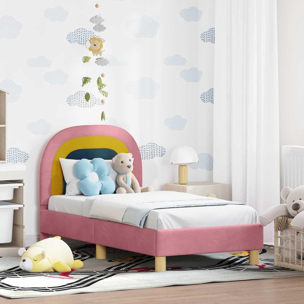 Peuterbedframe Modern elegant Roze 70 x 140 cm