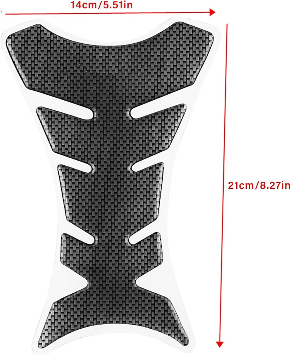 Universele Motor Tank Pad Protector - Bescherming voor Brandstoftank met Sticker voor Motorrijders