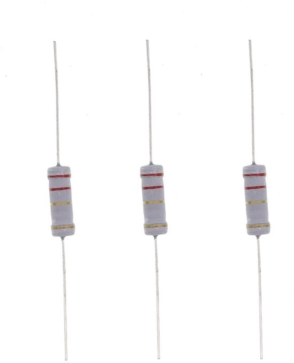 Metaaloxideweerstand - Componentenset - Voor elektronicareparatie - 5% tolerantie - 3 watt