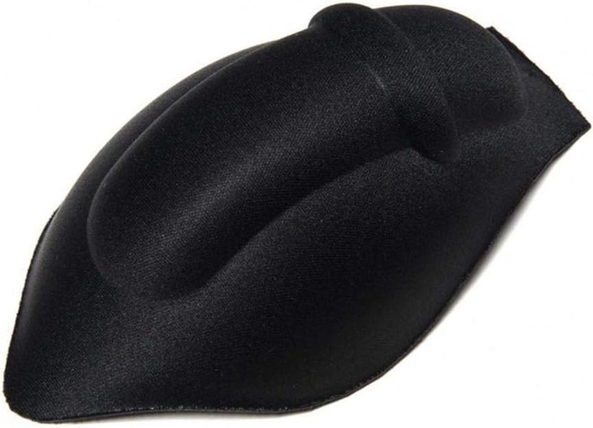 Spons Pad Ondergoed voor Mannen, Versterker voor Pouch, Verhoogde Bulge en Comfortabele Pasvorm, Zwart