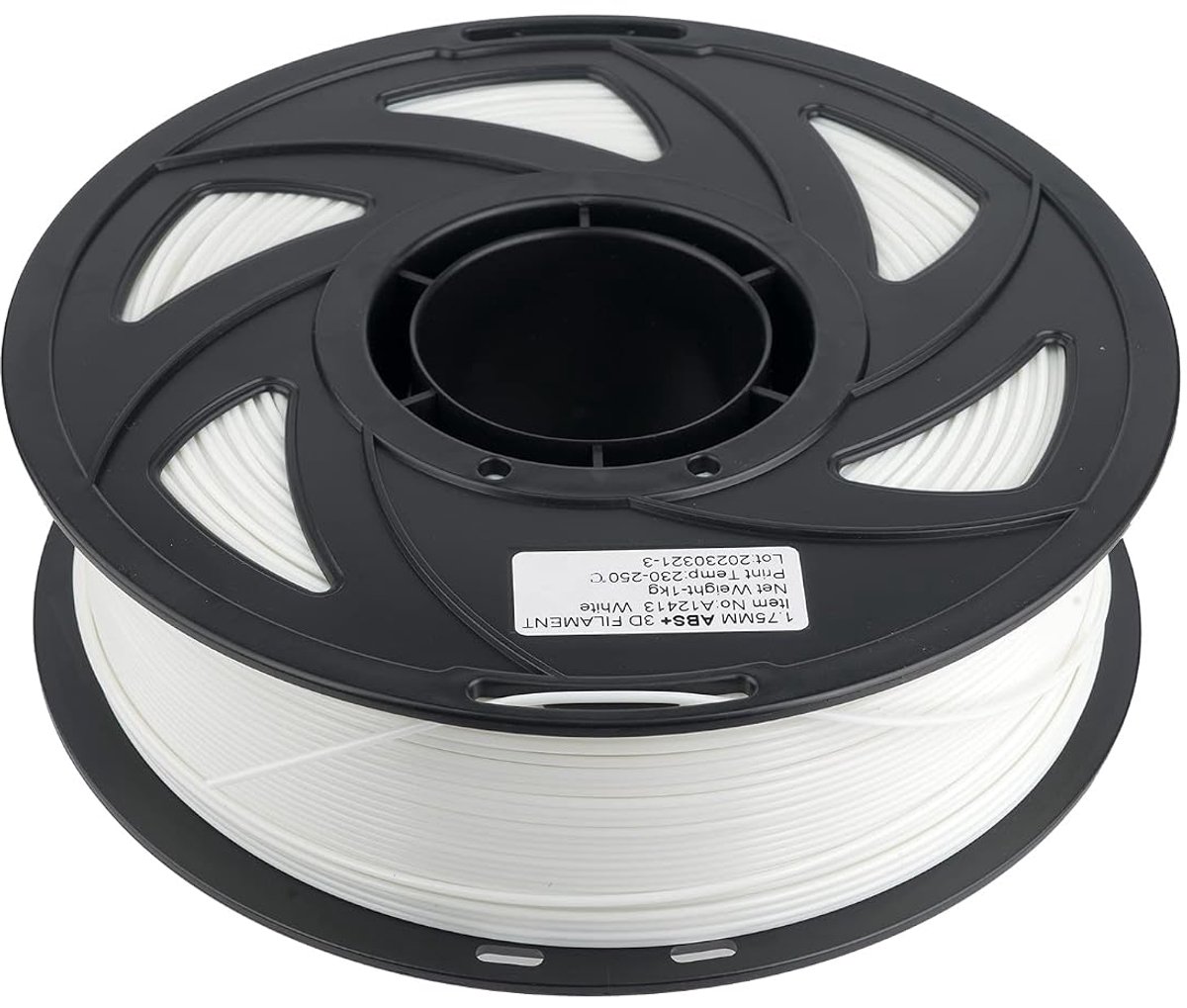 3D Printers ABS Filament 1,75mm - Wit - 1KG - Voor duurzame modellen - ShopVlot