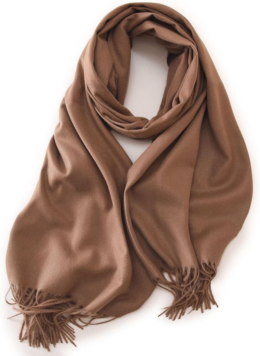 XXL Sjaal voor Dames & Heren - Kasjmier & Merino Gevoel - Super Zachte Pashmina 180x65 cm voor Winter & Herfst - Elegante Omslagdoek, Stola voor Bruiloft & Feest