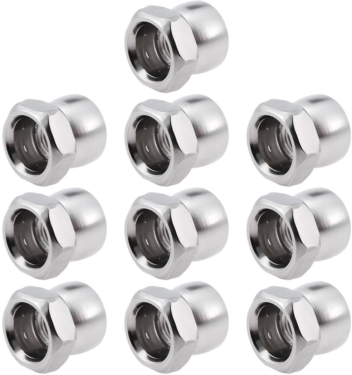 10Pcs Rvs Moer M6 Break Off Shear Anti Diefstal Twist Beveiliging voor Outdoor Apparatuur Straatverlichting Bewakingscamera's