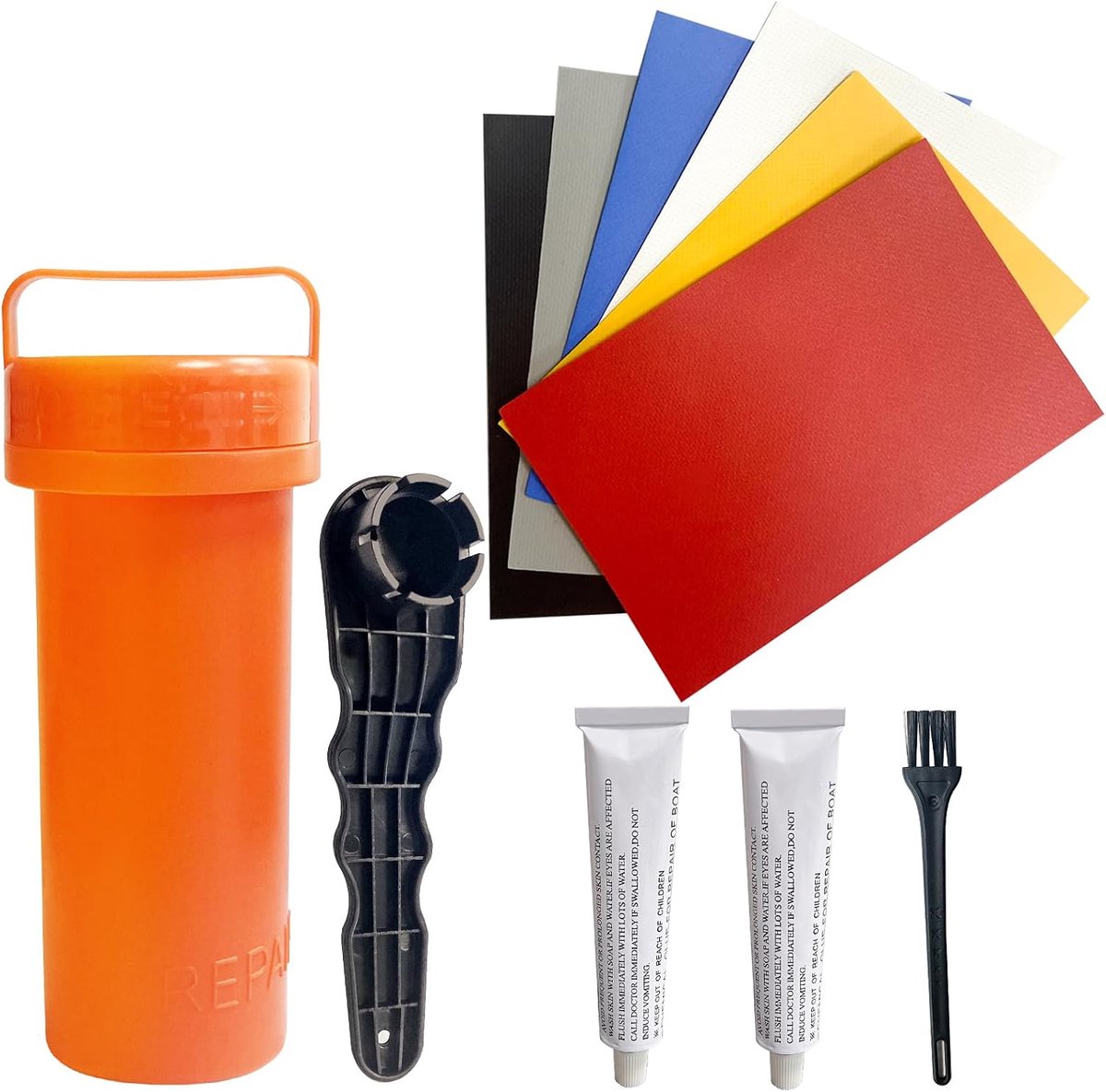 Reparatieset voor boten, opblaasbare stand-up paddleboards (SUP) met pvc-lijm, duurzaam, reparatiegereedschap