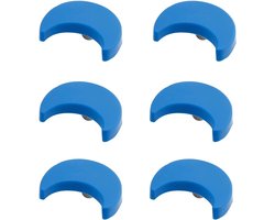 Vorm zachte rubberen knoppen voor kinderen meisjes jongens kastgreep laden knoppen voor kinderkamer kasten 6 stuks (blauwe maan)