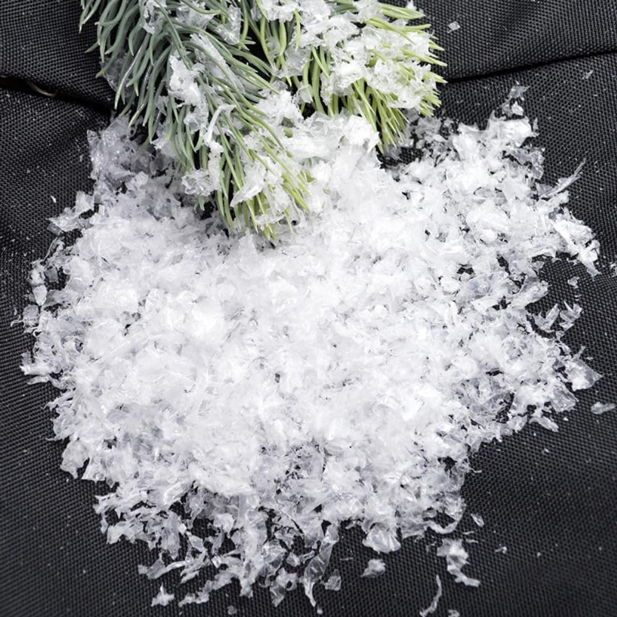 Kunstsneeuw, 20 g per verpakking, kerstsimulatie, sneeuwpoeder, kunstsneeuw, kristalsneeuw om te versieren en te knutselen, kerstversiering, sneeuw, 10 mm