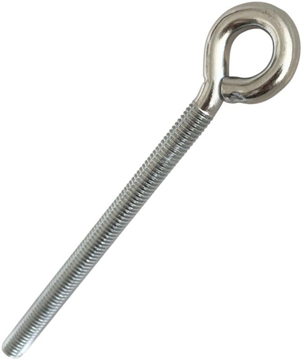 100 x ringschroef - M6/40 mm | Oogschroef M6/40 mm, verzinkt staal, ideaal voor binnen en buiten, constructies