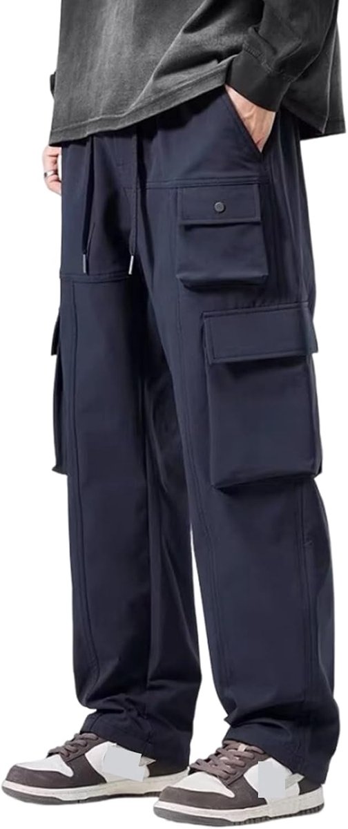 Cargobroek voor heren, baggy broek, gothic, joggen, wandelen, vrijetijdsbroek, waterdichte outdoorbroek, straatstijl