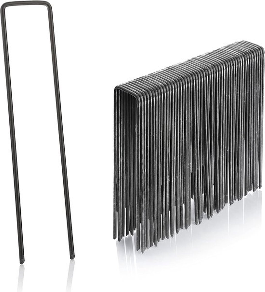 50x grondanker - 150 mm - Sterke staaldraad - Voor tuinbevestiging