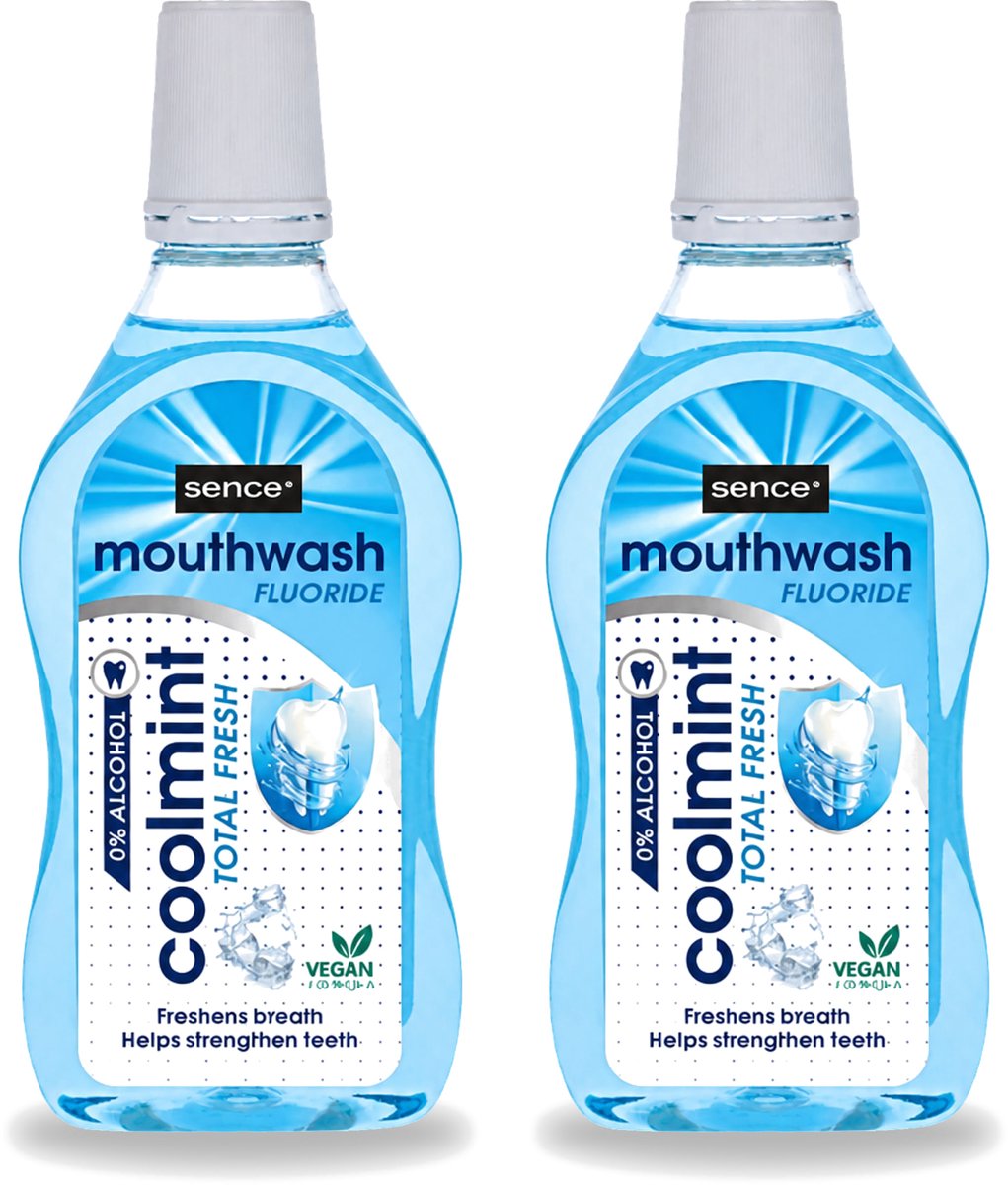 2 x Sence - Fresh Coolmint - Mondwater - Verfrissend - 500 ml - Voordeelverpakking - 2 stuks