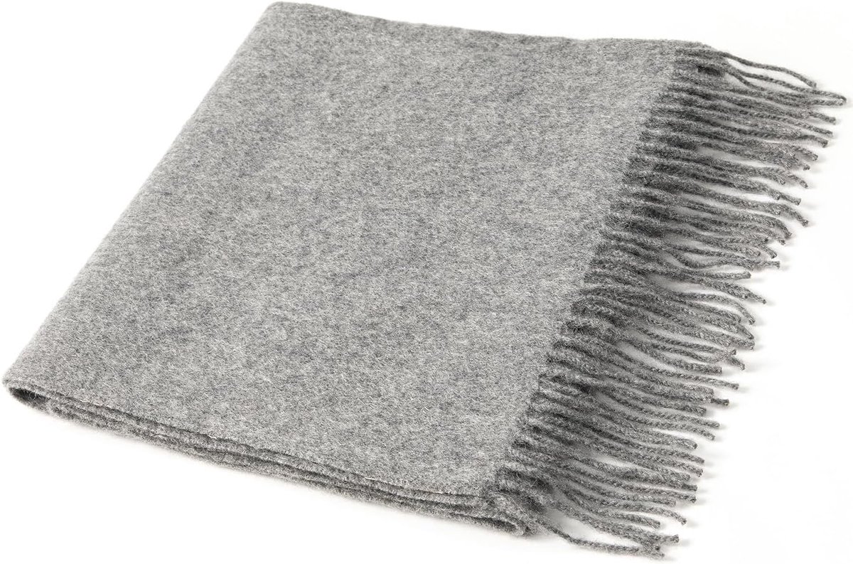 Villand Pure 100% Cashmere Scarf with Fringed Edges, Ultra Soft Large Cashmere Shawl for Women and Men - ShopVlot