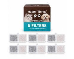 Happy Things® ZR70 Drinkfontein Filters - 6 Stuks - 4-laags Filtratie