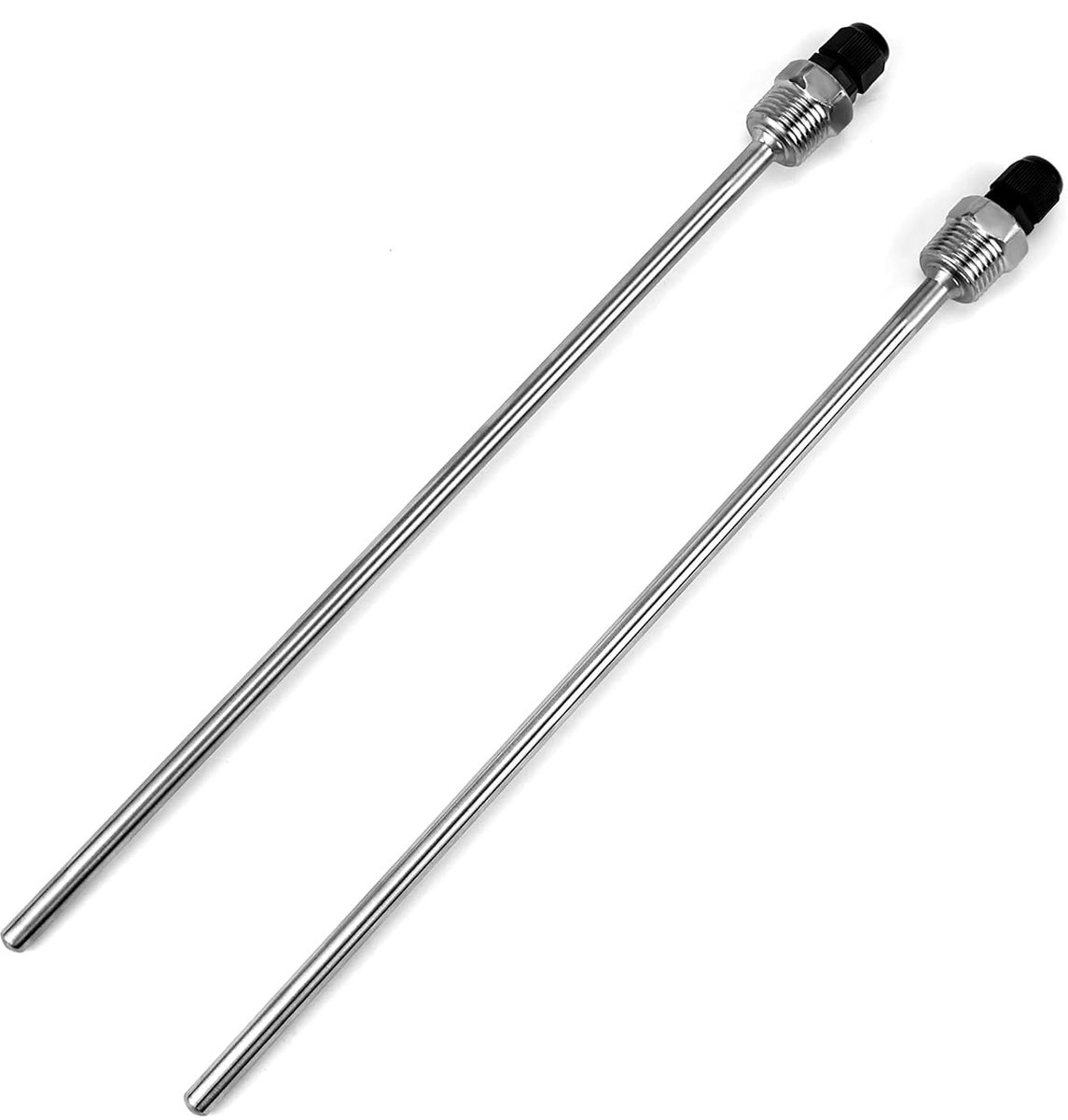 2pcs 1/2 inch immersion sleeves 300mm immersion sleeve stainless steel 304 thread for temperature sensor Thermowell - ShopVlot
