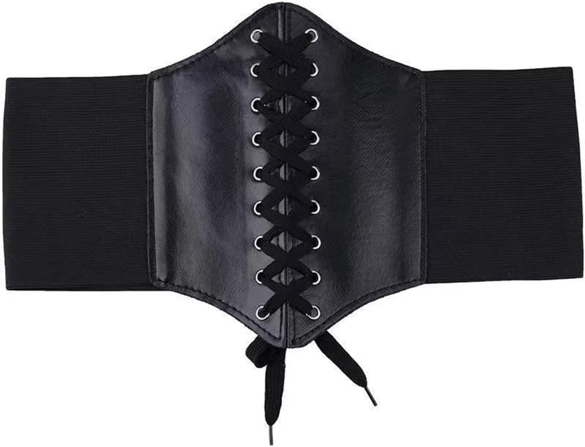 YiYaO Corset Elastic Band, Wide Belt for Women, Elastic Corset Band, Elastic Corset Waistband with Metal Buttons - ShopVlot