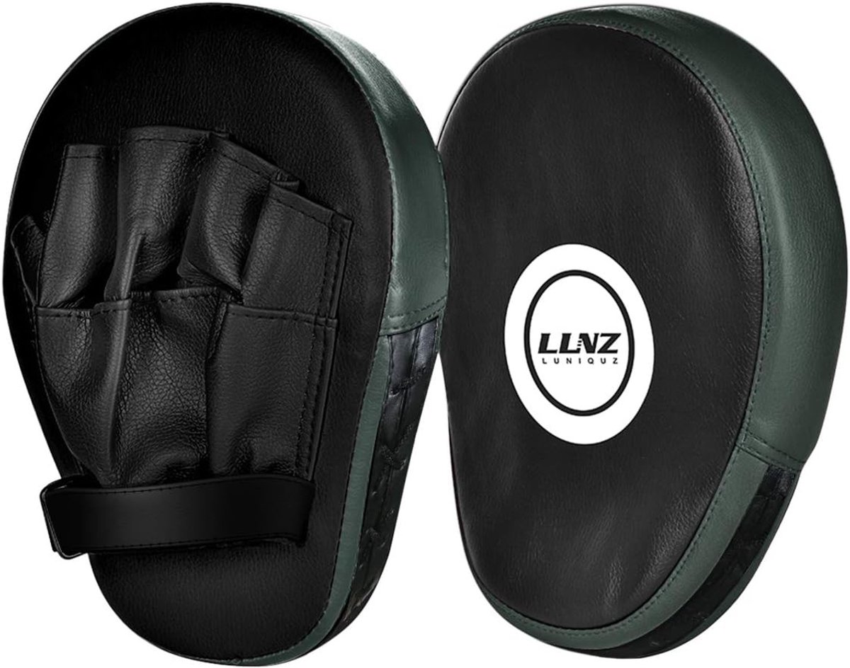 PU Handpads voor Boksen en Kickboksen - Voor MMA, Muay Thai en Taekwondo Training - Voorzien van Voorgevormde Handgrepen en Comfortabele Grip