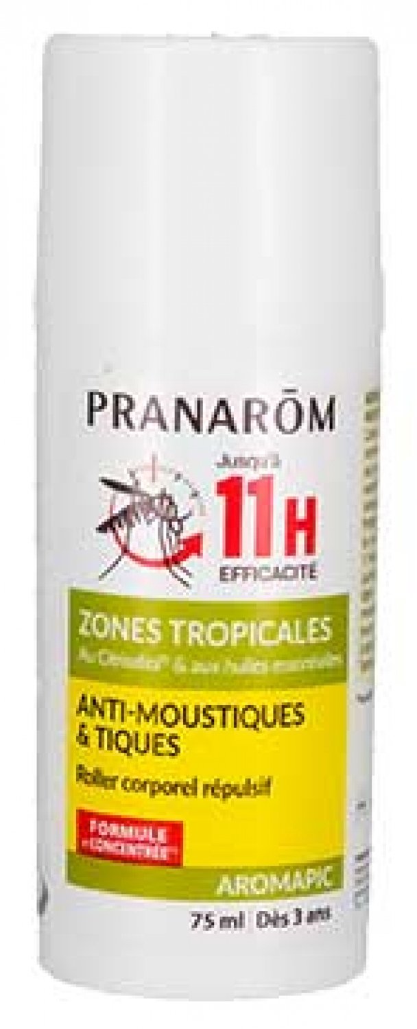 Pranarôm Aromapic Lichaamsroller Anti-Muggen & Teken Tropische Zones 75 ml