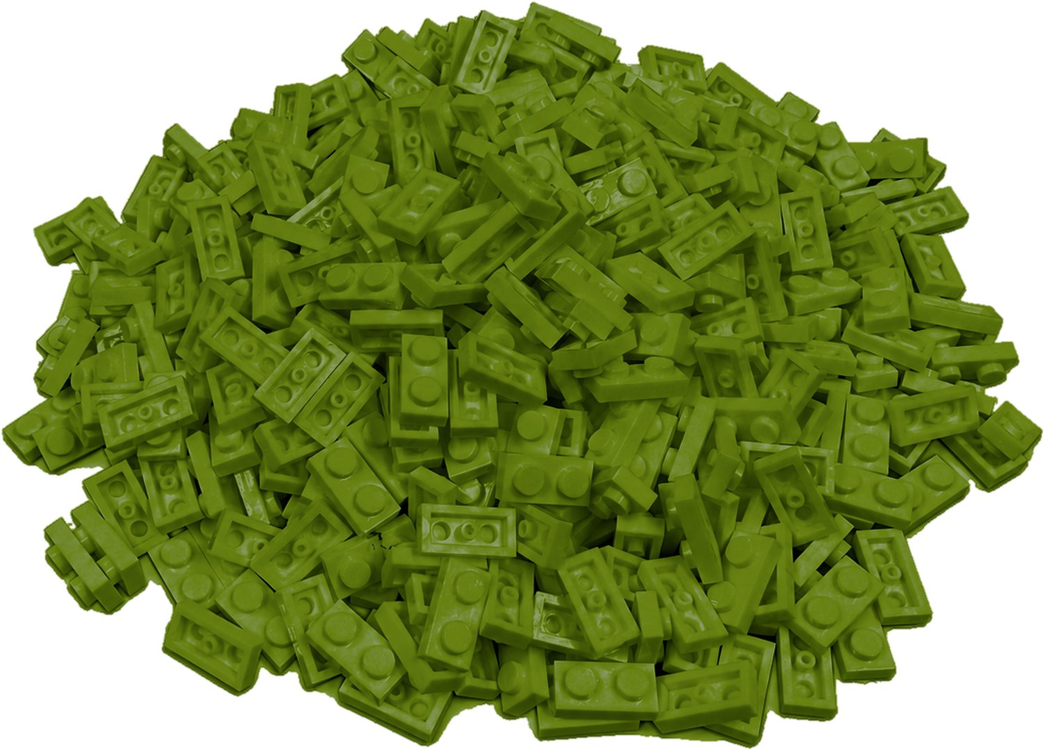 300 Bouwstenen 1x2 plate | Lime | Compatibel met Lego Classic | Keuze uit vele kleuren | SmallBricks