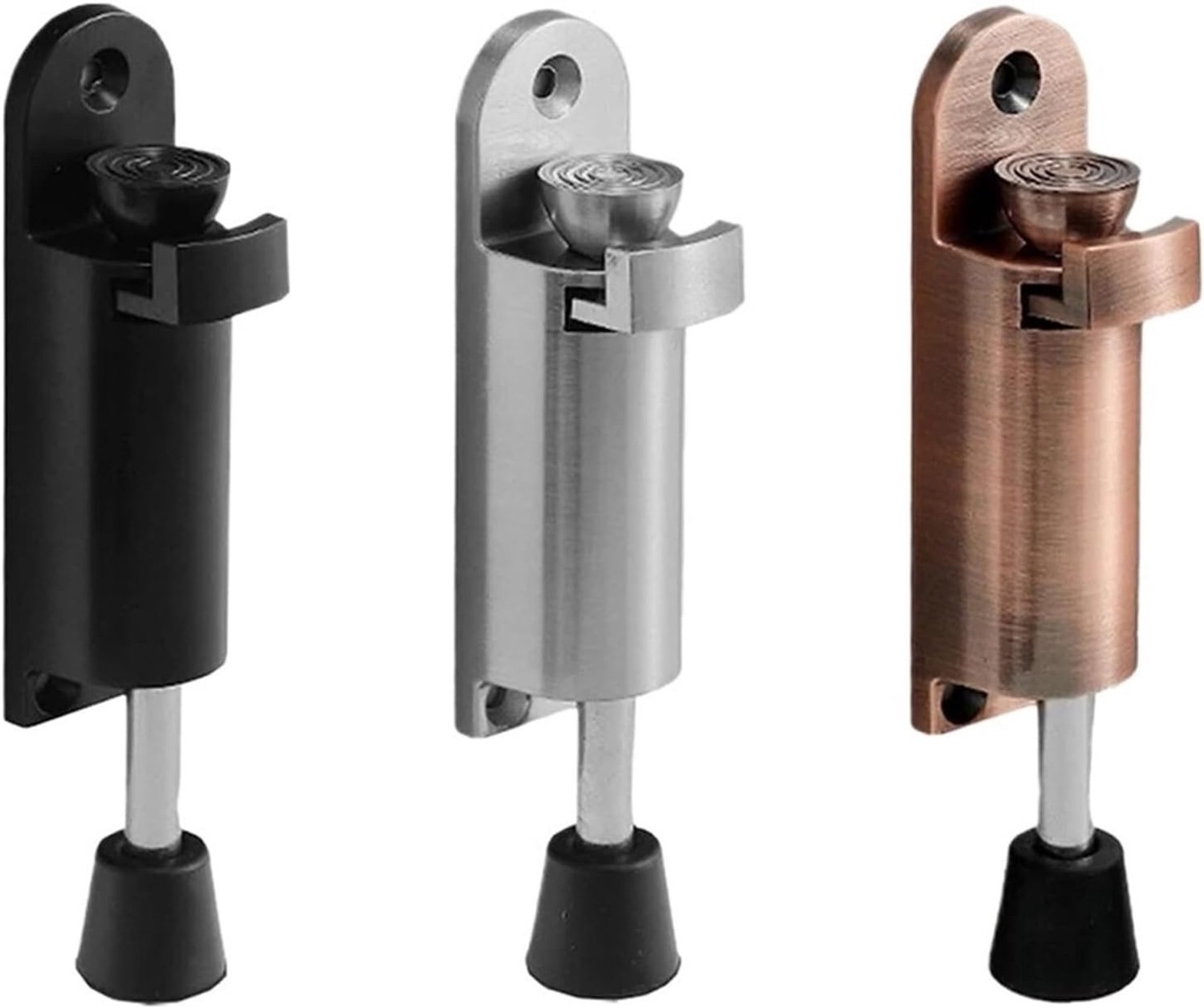 Deurstopper anti-botsing - rubber - zware zinklegering - muurbeschermer - m-winkel