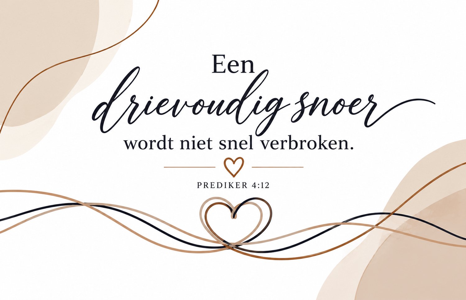Metalen koekblik - Christelijk huwelijkscadeau - Cadeau bruidspaar - Koekblik met tekst - Bewaarblik met bijbeltekst - Drievoudig snoer - Christelijk jubileumcadeau, huwelijksgeschenk - Bijbel - Bewaardoos herinneringen - Cadeau pasgetrouwd
