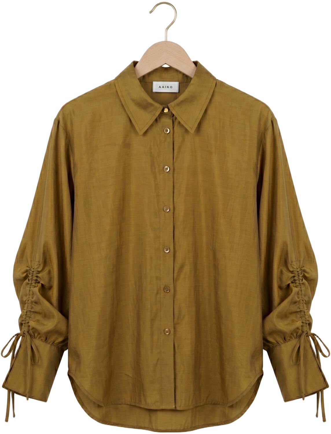 AAIKO Marel Lyo 512 Dames - Jurken - Olijf - Maat XL