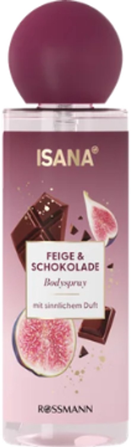 ISANA Winter Bodyspray Vijgen & Chocolade - Verfrissende Bodymist | Warme, Zoete Geur - Herfst & Winter Body Mist