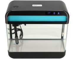 AquaImpact Premium Zelfreinigend Aquarium 26 L – Set met 3‑in‑1 Pomp - LED & Touch Display – Timer & Dim Functie - Incl. Luchtbevochtiger - Garnalen Aquarium