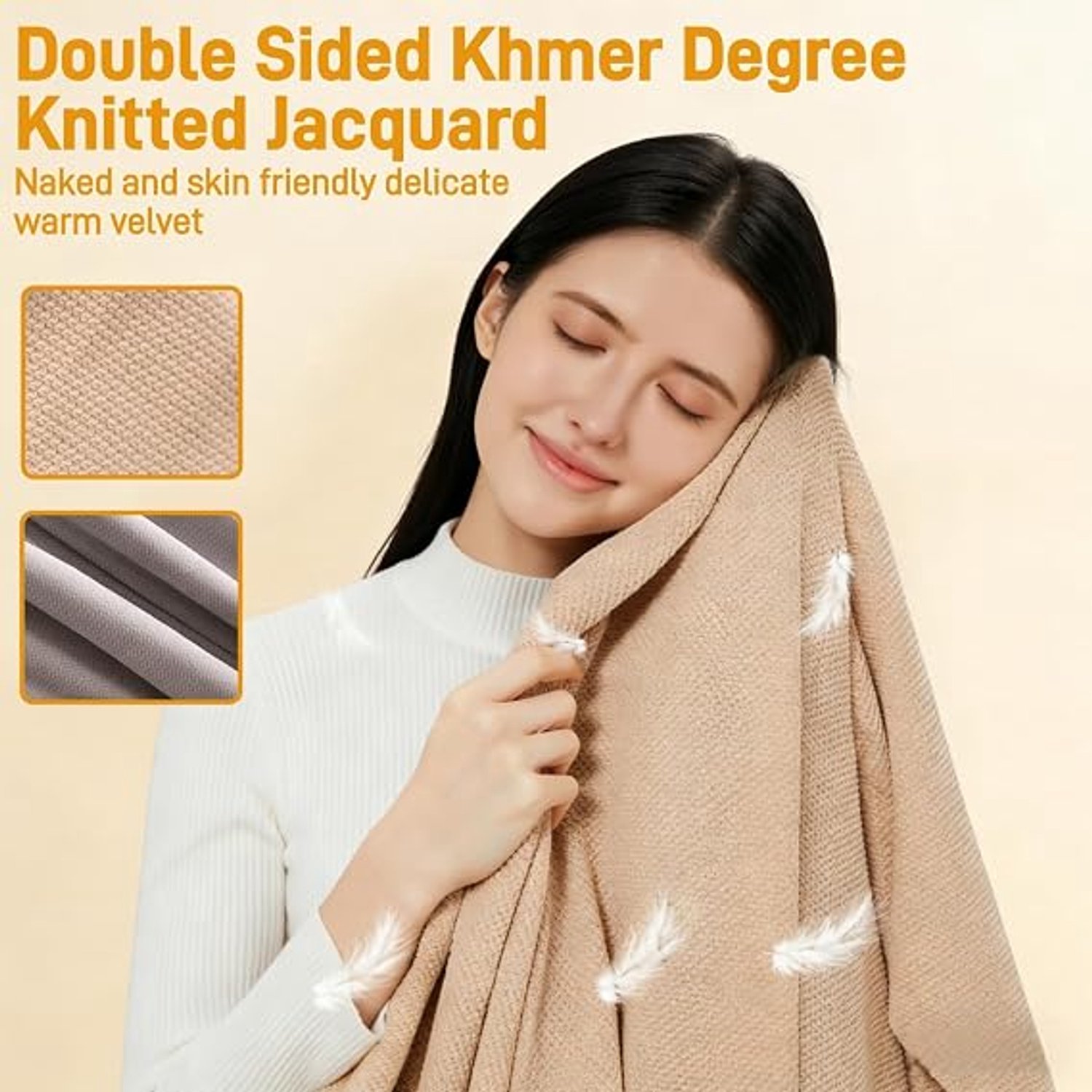 Elektrische deken - 150x80cm - Elektrische Cape met Rits - 8 Zones - 35-55°C - 3 Standen - Hoodie Deken - USB (Excl. Powerbank) - Voor Thuiswerken & Bank - Groen – foto 3