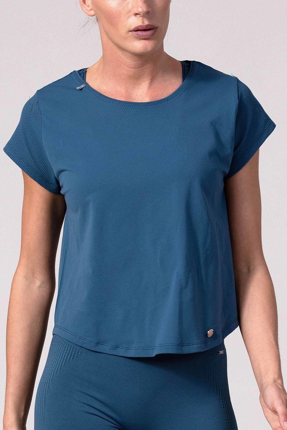 REVIVE Fafe - Sport T-shirt Dames - Yoga - Wing Blue - Maat M/L