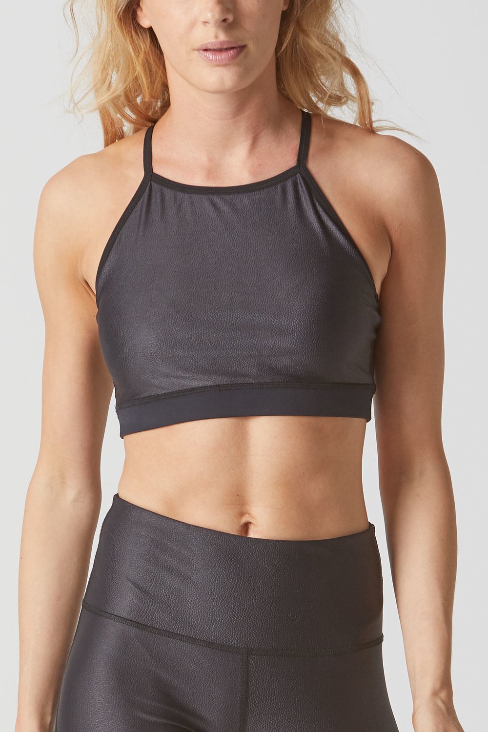 REVIVE Snake - Sport-bh Dames - Uitneembare Cups, Yoga - Jet Black - Maat M